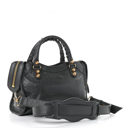 Balenciaga Agneau Giant 12 Gold Hardware Mini City Gris Fossile 3 of 9