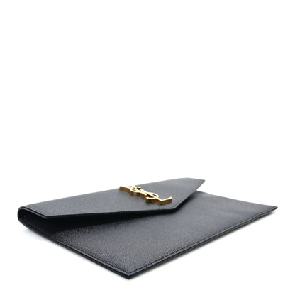 Saint Laurent Grain De Poudre Uptown Pouch Black 4 of 7
