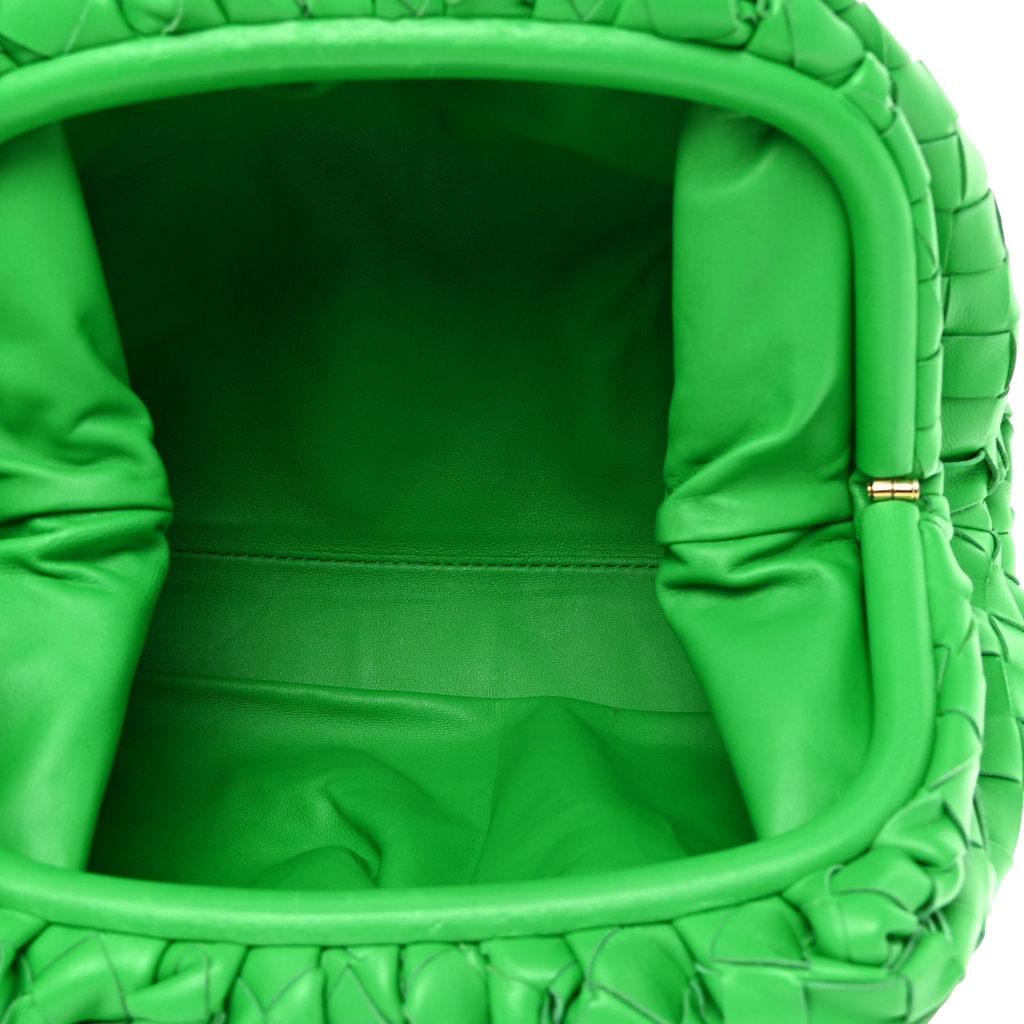 Nappa Maxi Intrecciato Teen Pouch Parakeet