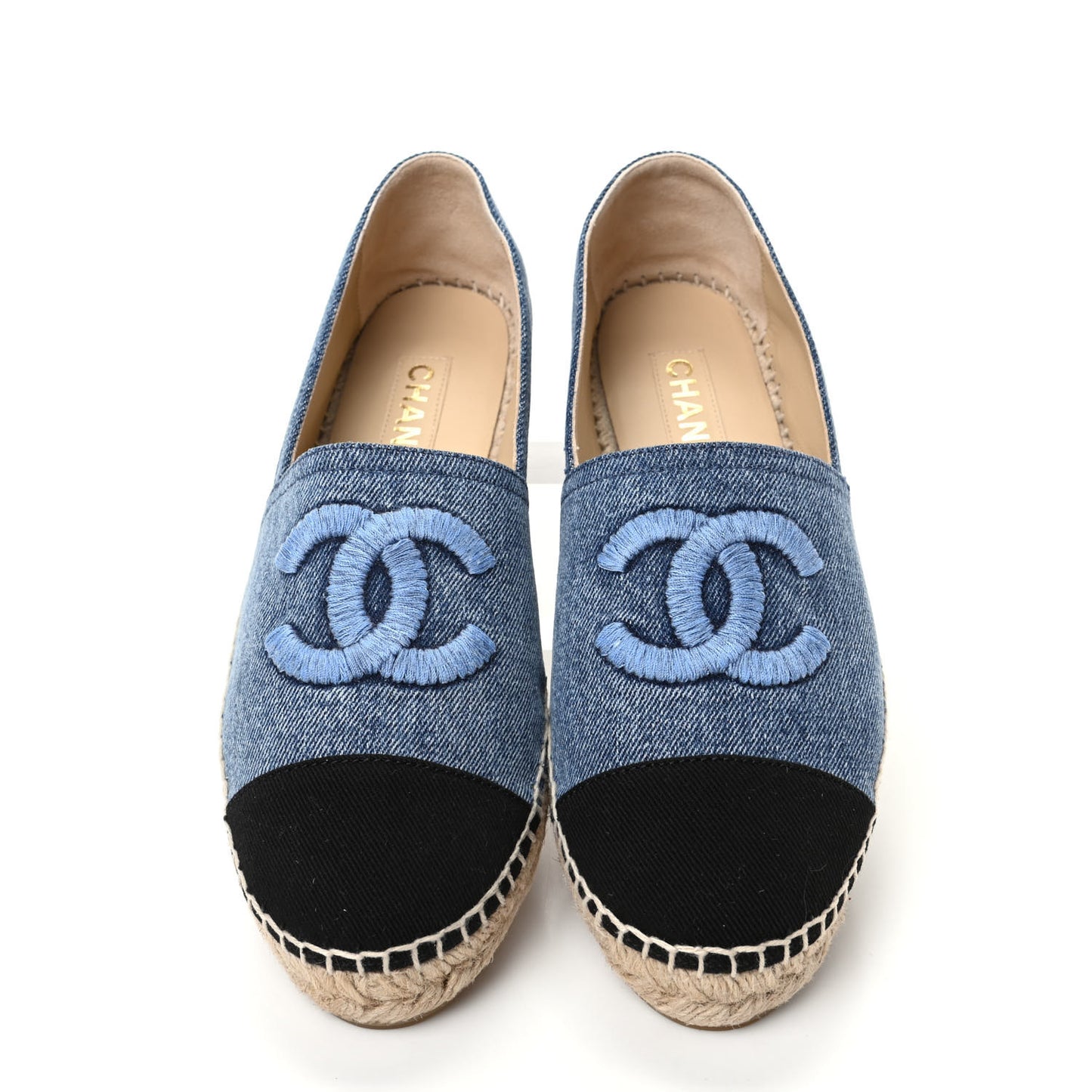 Denim CC Espadrilles 41 Blue Black
