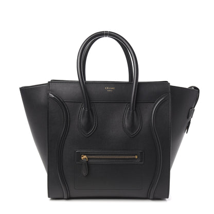 Celine Smooth Calfskin Mini Luggage Black 1 of 8