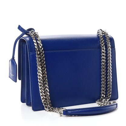 Saint Laurent Calfskin Medium Monogram Sunset Royal Blue 3 of 10
