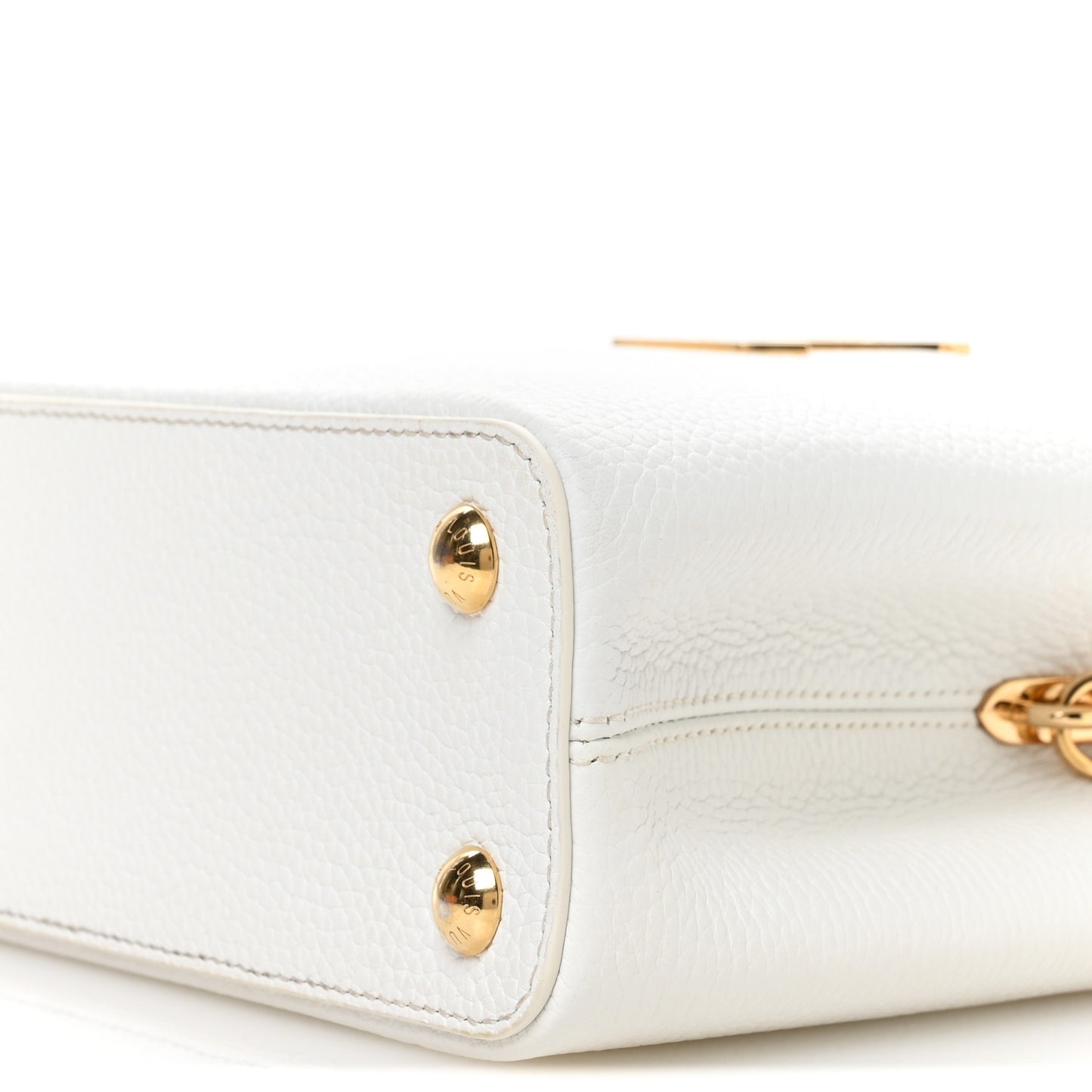 LV X TM Taurillon BB Capucines Blanc