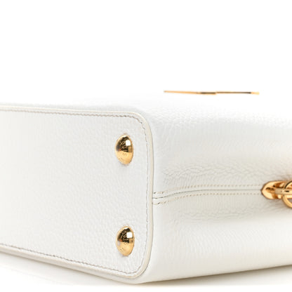 Louis Vuitton LV X TM Taurillon BB Capucines Blanc 9 of 9