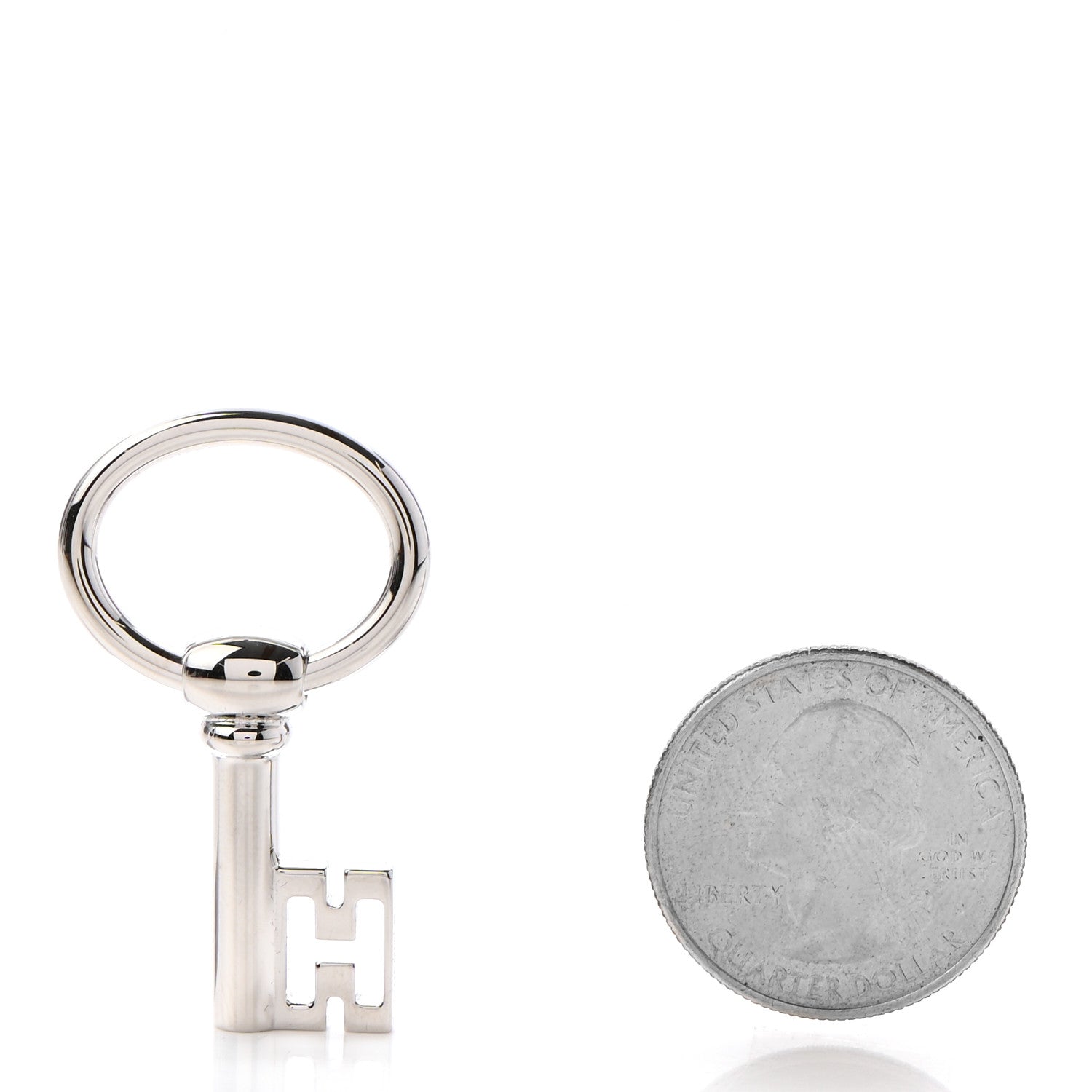 Hermes Palladium Curiosite Cle H Charm 2 of 4