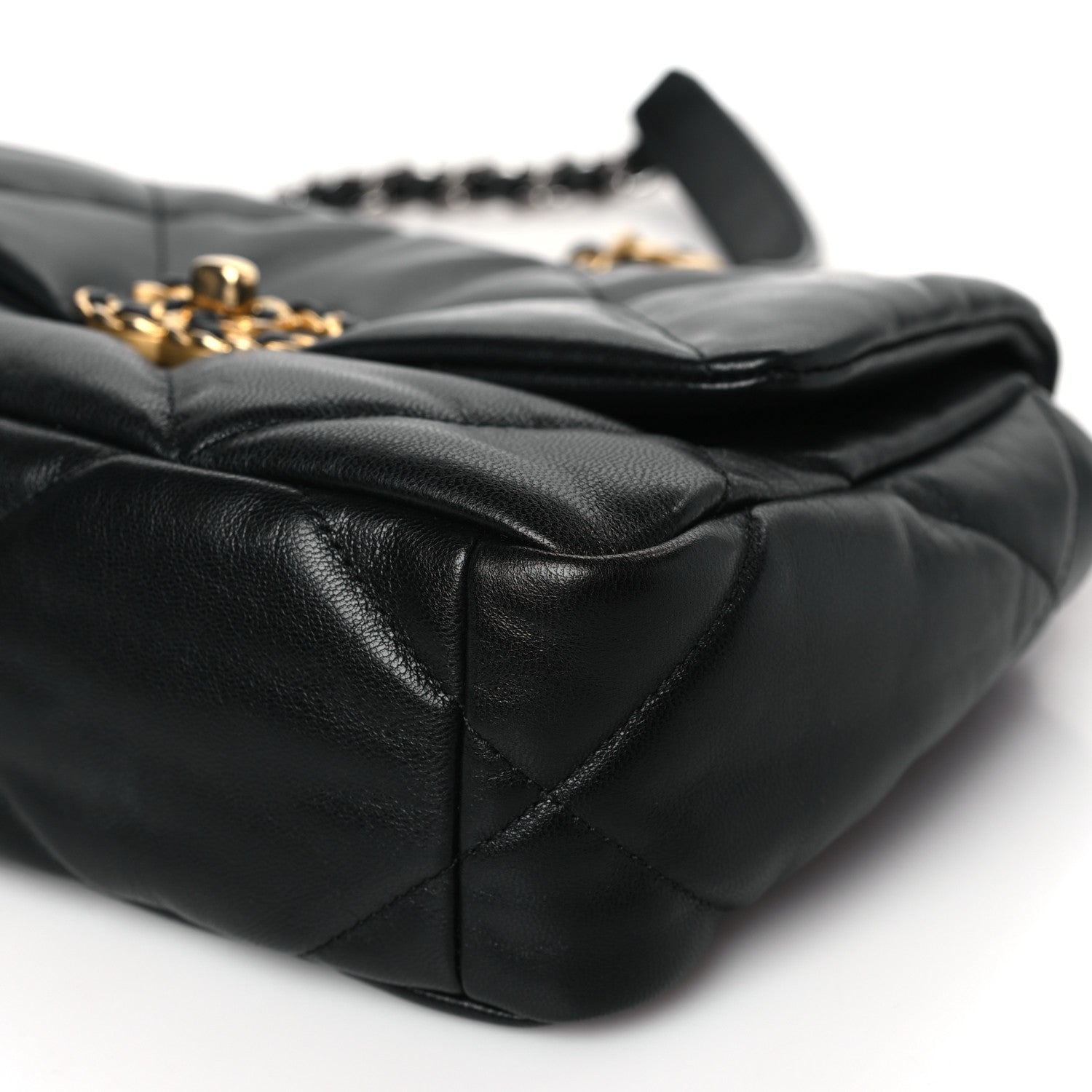 Chanel Lambskin Quilted Medium Chanel 19 Flap Black 9 of 10