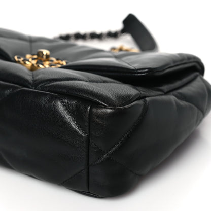 Chanel Lambskin Quilted Medium Chanel 19 Flap Black 9 of 10
