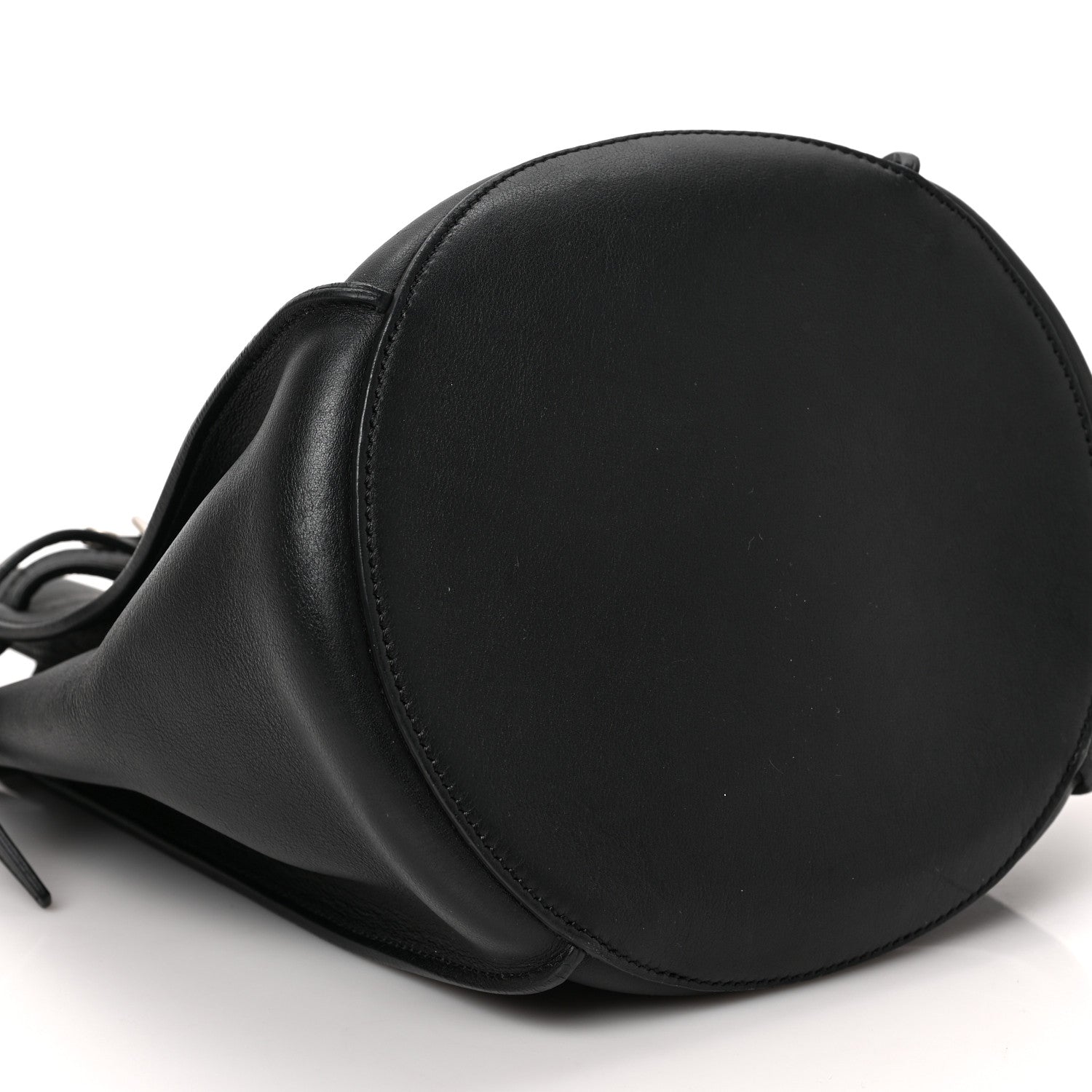 Celine Supple Grained Calfskin Long Strap Big Bag Bucket Black 7 of 10