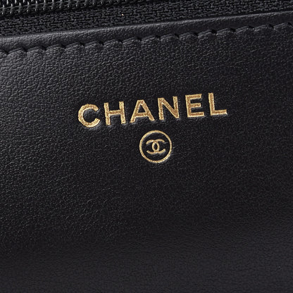 Chanel Caviar Quilted Boy Wallet On Chain WOC Black 6 of 9