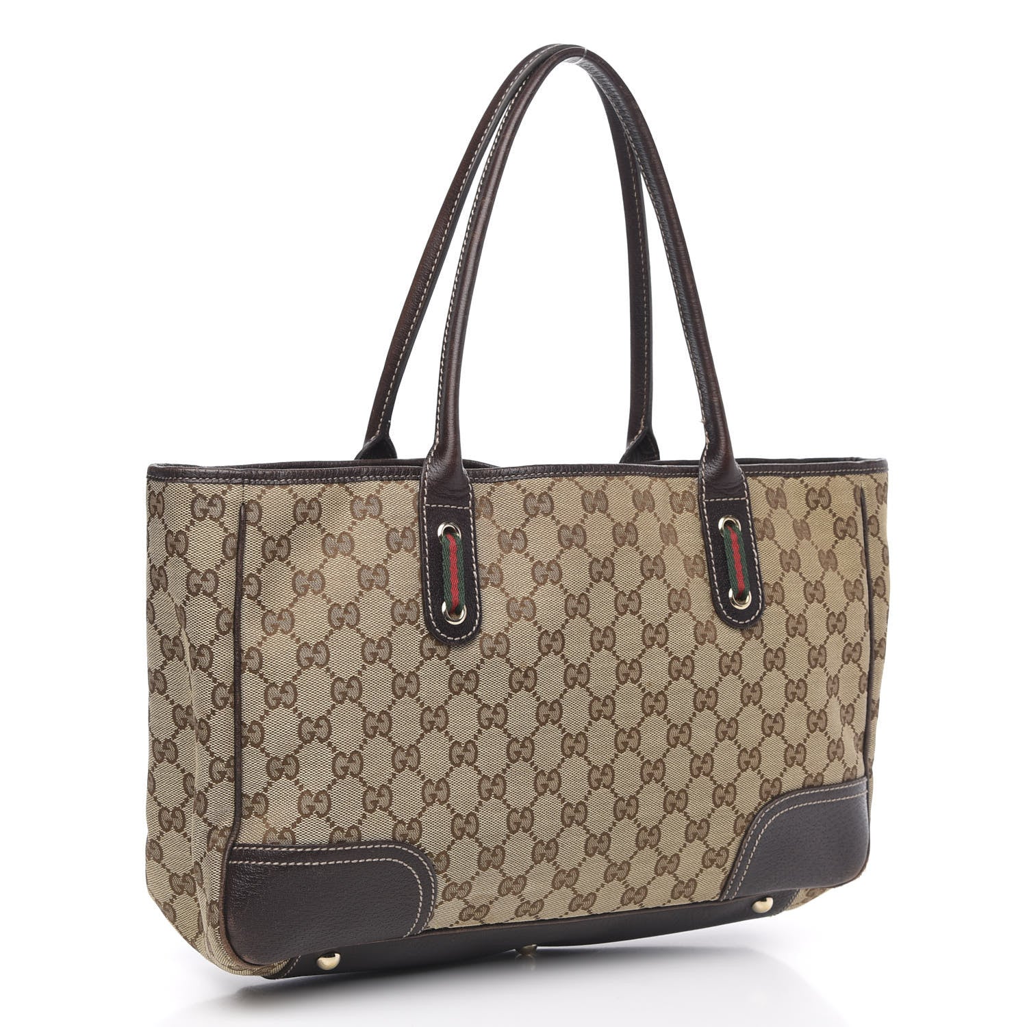 Gucci Monogram Medium Princy Tote Dark Brown 3 of 18