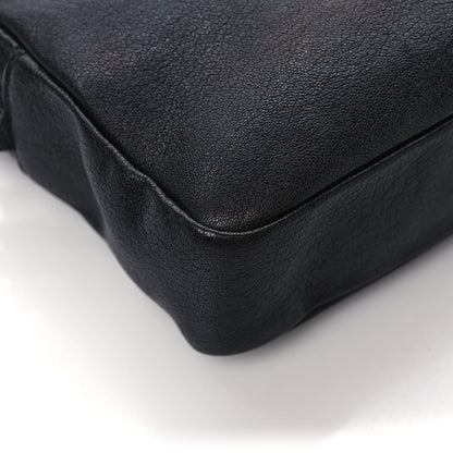 Saint Laurent Lambskin Monogram Embossed Small Lou Camera Bag Black 10 of 11