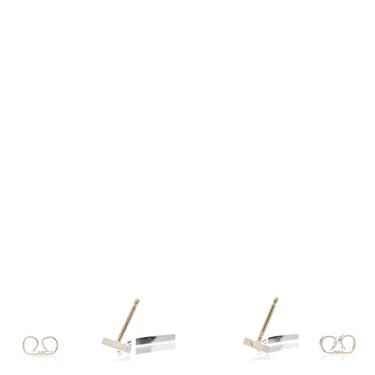 Tiffany Sterling Silver T Wire Bar Earrings 3 of 4
