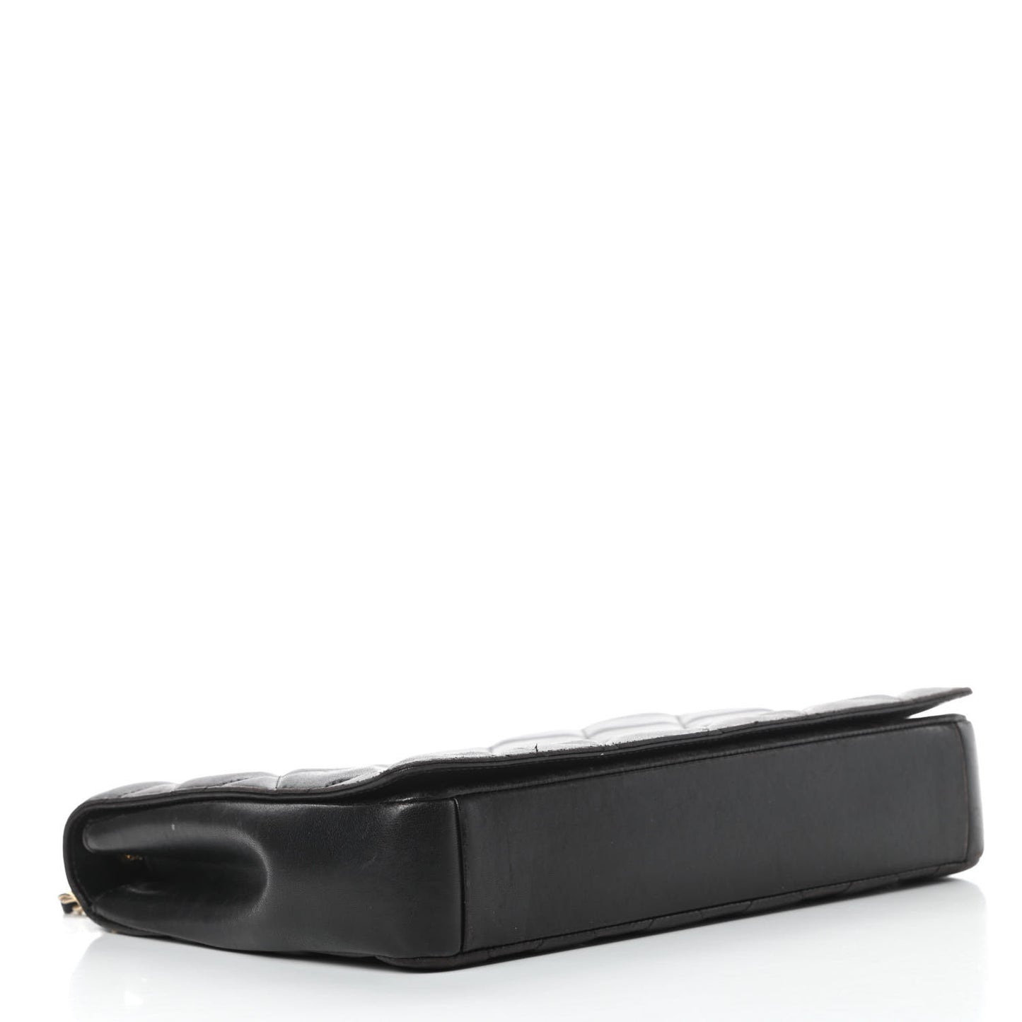 Lambskin Quilted Medium Diamond CC Flap Black
