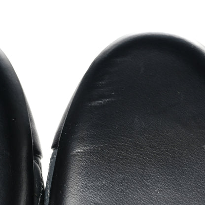 Chanel Lambskin Quilted Cap Toe Ballerina Flats 40 Charcoal Black 9 of 12