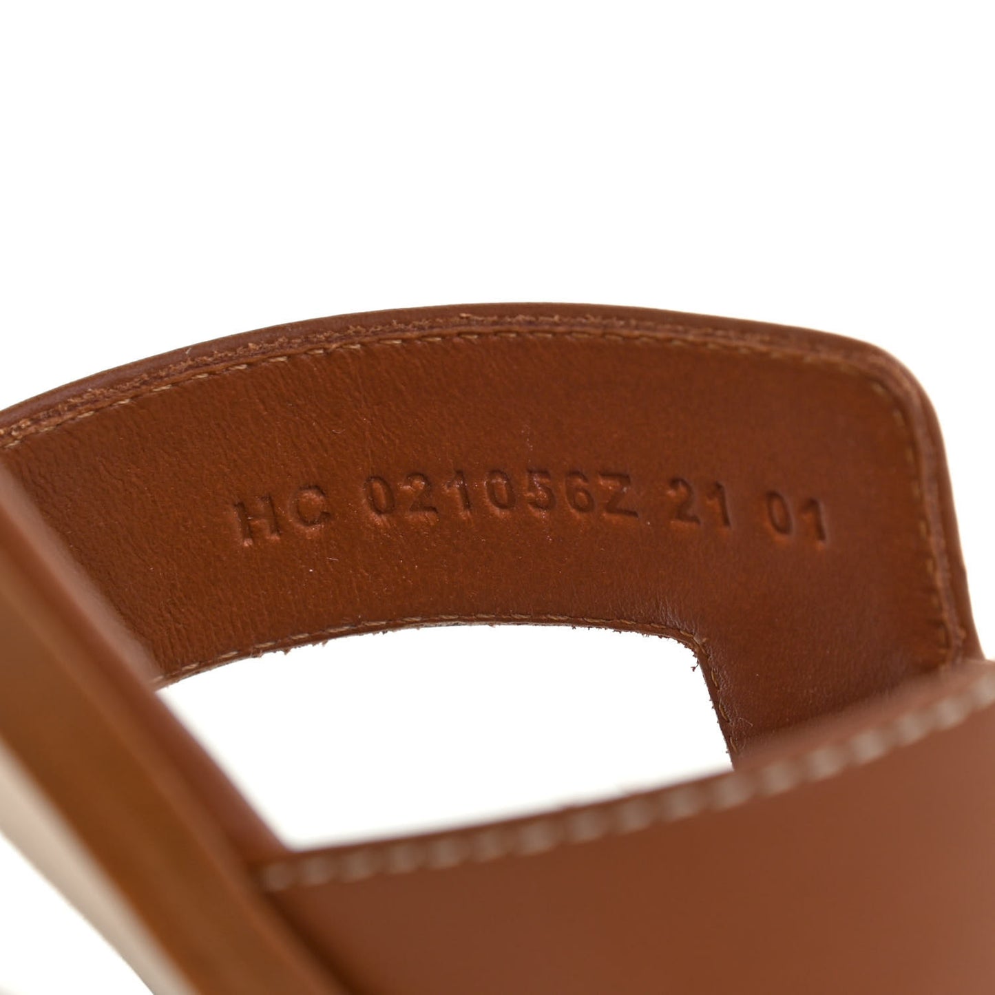 Box Calfskin Oran Sandals 38 Gold