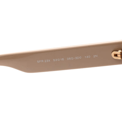 Prada Acetate Cat Eye Sunglasses SPR 23X Beige 6 of 8