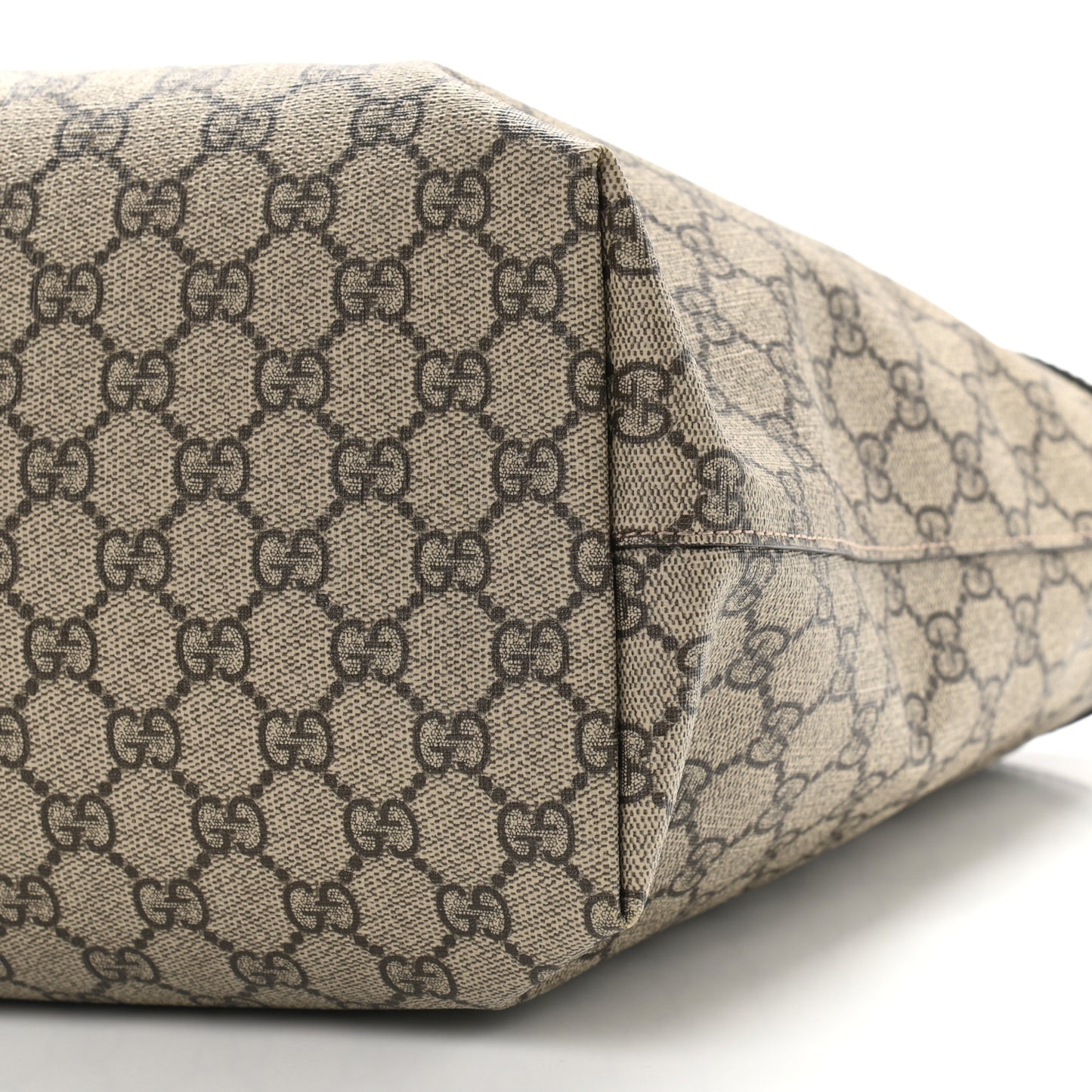 GG Supreme Monogram Medium Ophidia Shopping Tote Brown