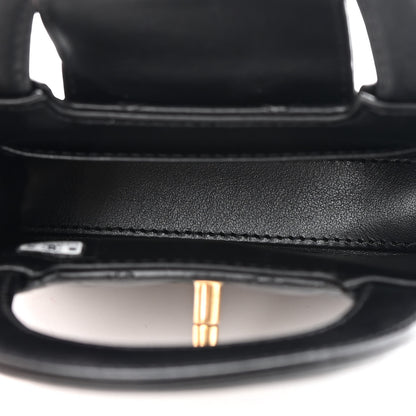 Chanel Shiny Aged Calfskin Quilted Mini Nano Kelly Shopper Black 5 of 11