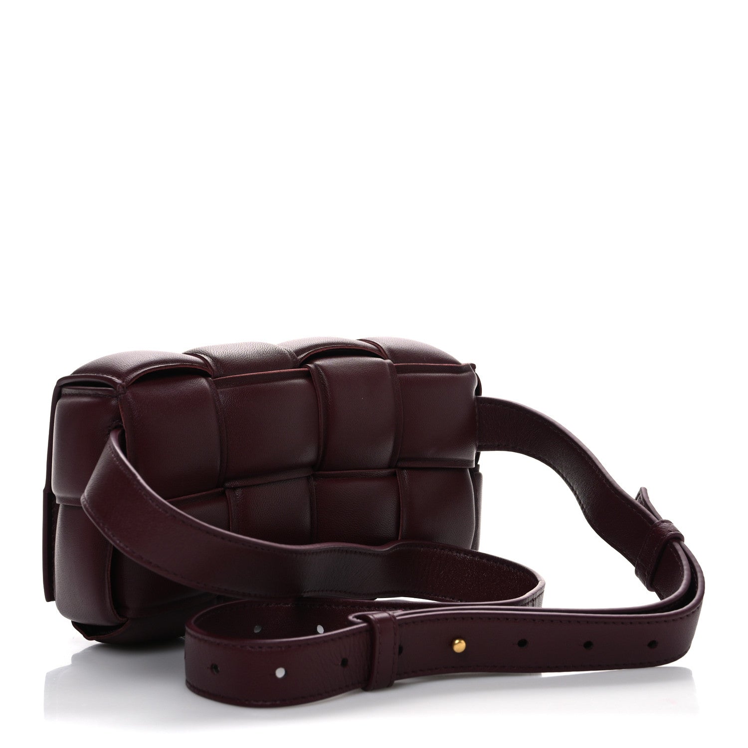 Bottega Veneta Nappa Maxi Intrecciato Padded The Belt Cassette Bag Barolo 3 of 11