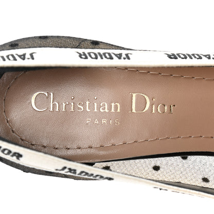 Christian Dior Plumetis Ribbon J'Adior 65mm Pumps 36.5 Black Nude 9 of 10