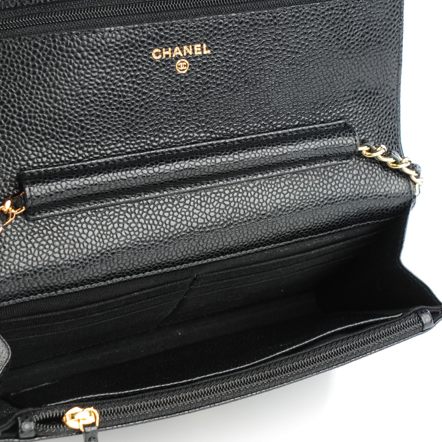 Chanel Caviar Quilted Wallet On Chain WOC Black 5 of 8