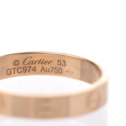 Cartier 18K Yellow Gold 3.5mm LOVE Wedding Band Ring 53 6.25 3 of 4
