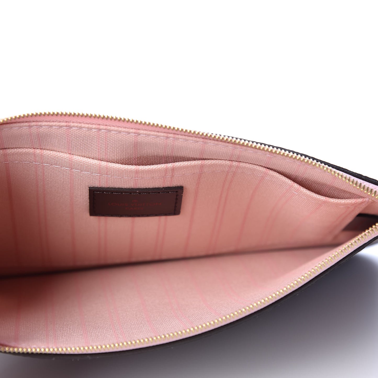 Damier Ebene Neverfull MM GM Pochette Rose Ballerine