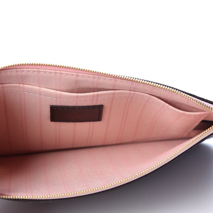 Louis Vuitton Damier Ebene Neverfull MM GM Pochette Rose Ballerine 4 of 8