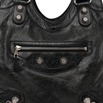 Balenciaga Agneau Giant 21 Silver Hardware Folder Black 7 of 10