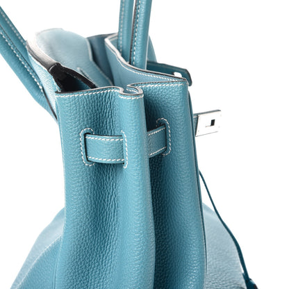 Hermes Togo Birkin 35 Blue Jean 16 of 38