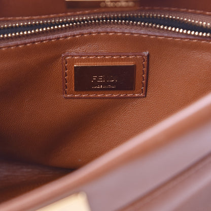 Fendi Nappa Mini Peekaboo Iconic Satchel Corteccia 8 of 15