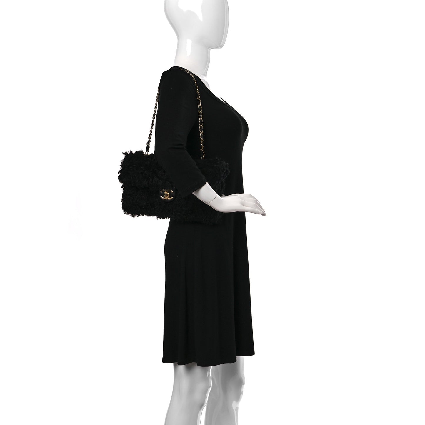 Fantasy Fur CC Clutch Bag Black