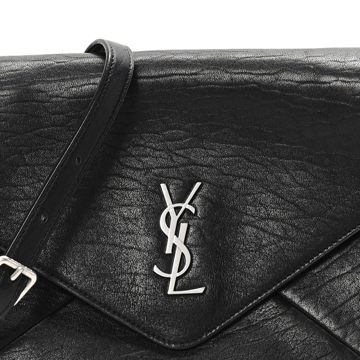 Lambskin Cassandre Envelope Messenger Black