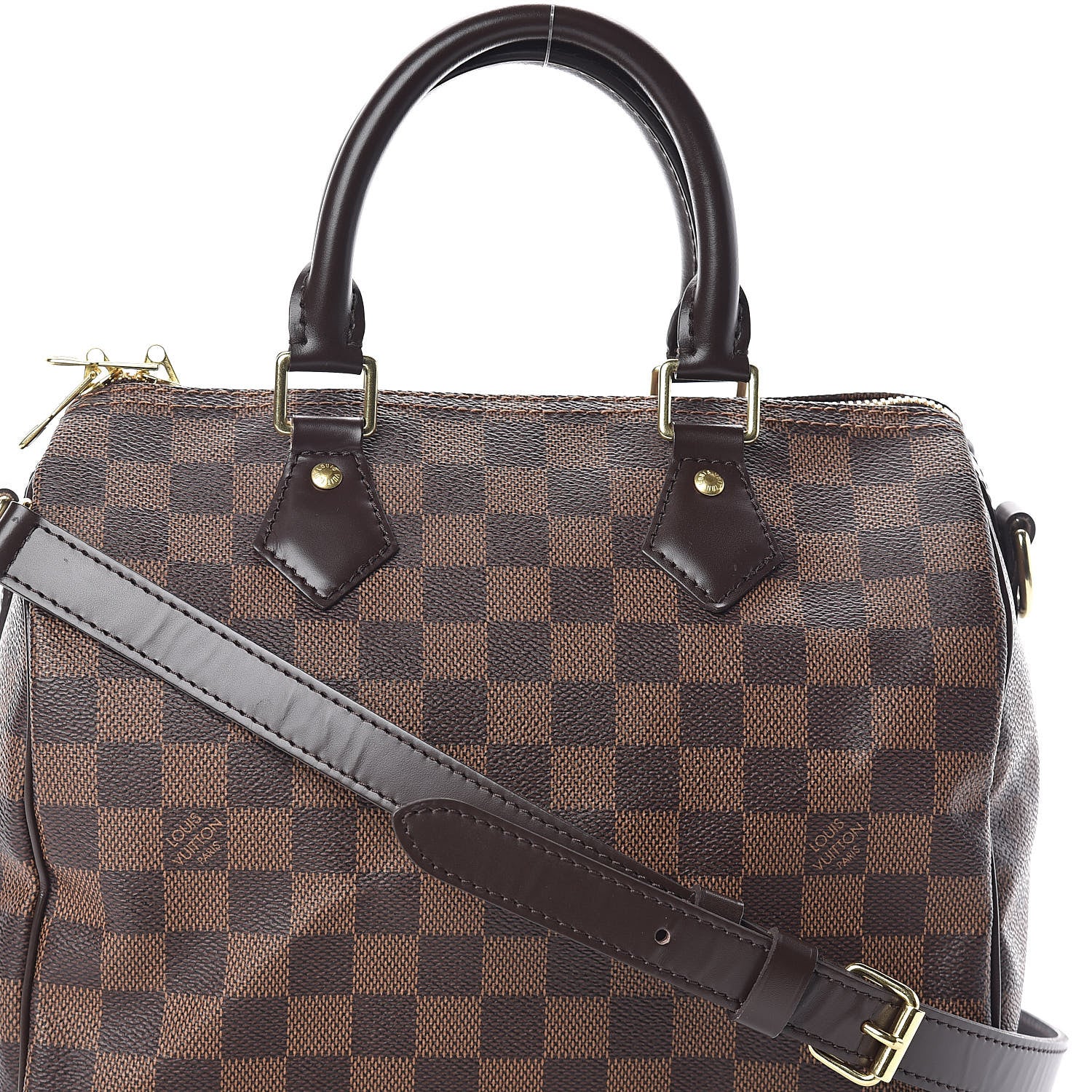 Louis Vuitton Damier Ebene Speedy Bandouliere 25 7 of 11