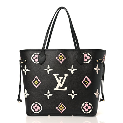 Louis Vuitton Monogram Giant Wild At Heart Neverfull MM Black 3 of 10