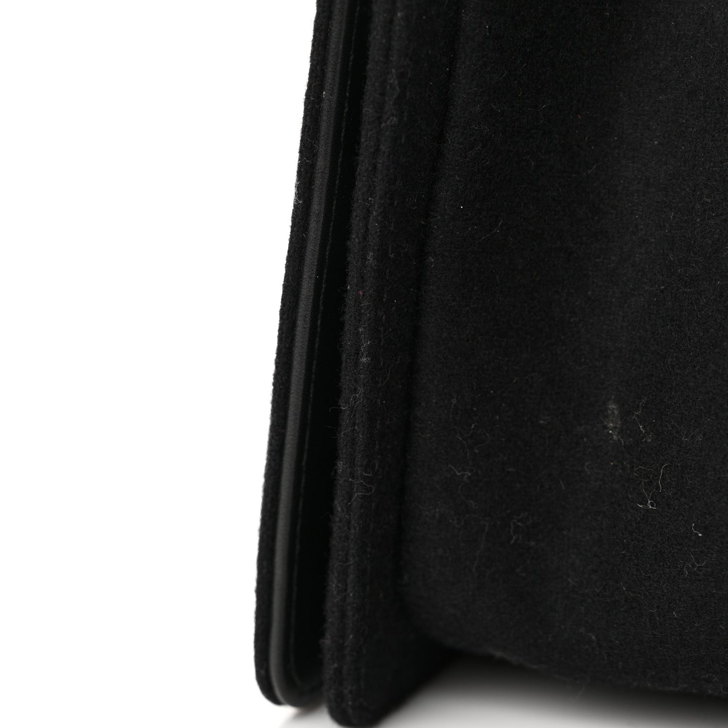 Wool Lambskin Embroidered Mosaic Medium Boy Flap Black