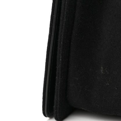 Chanel Wool Lambskin Embroidered Mosaic Medium Boy Flap Black 15 of 15