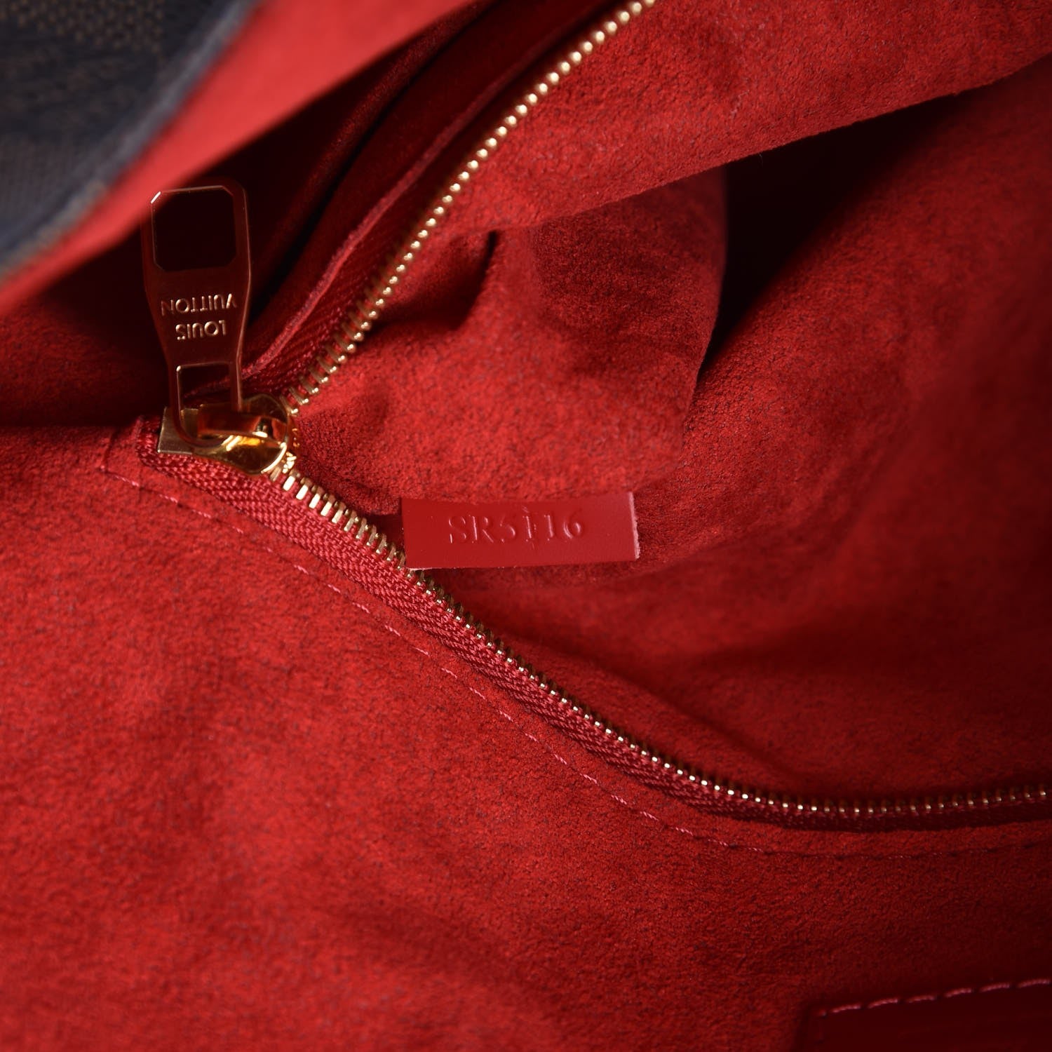 Louis Vuitton Damier Ebene Caissa Hobo Cherry 7 of 8