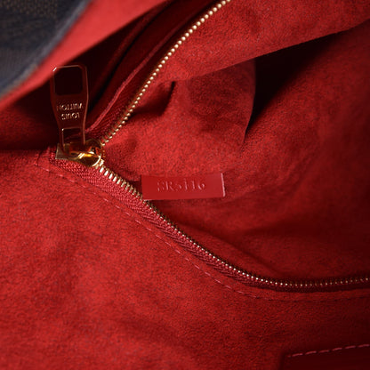 Louis Vuitton Damier Ebene Caissa Hobo Cherry 7 of 8