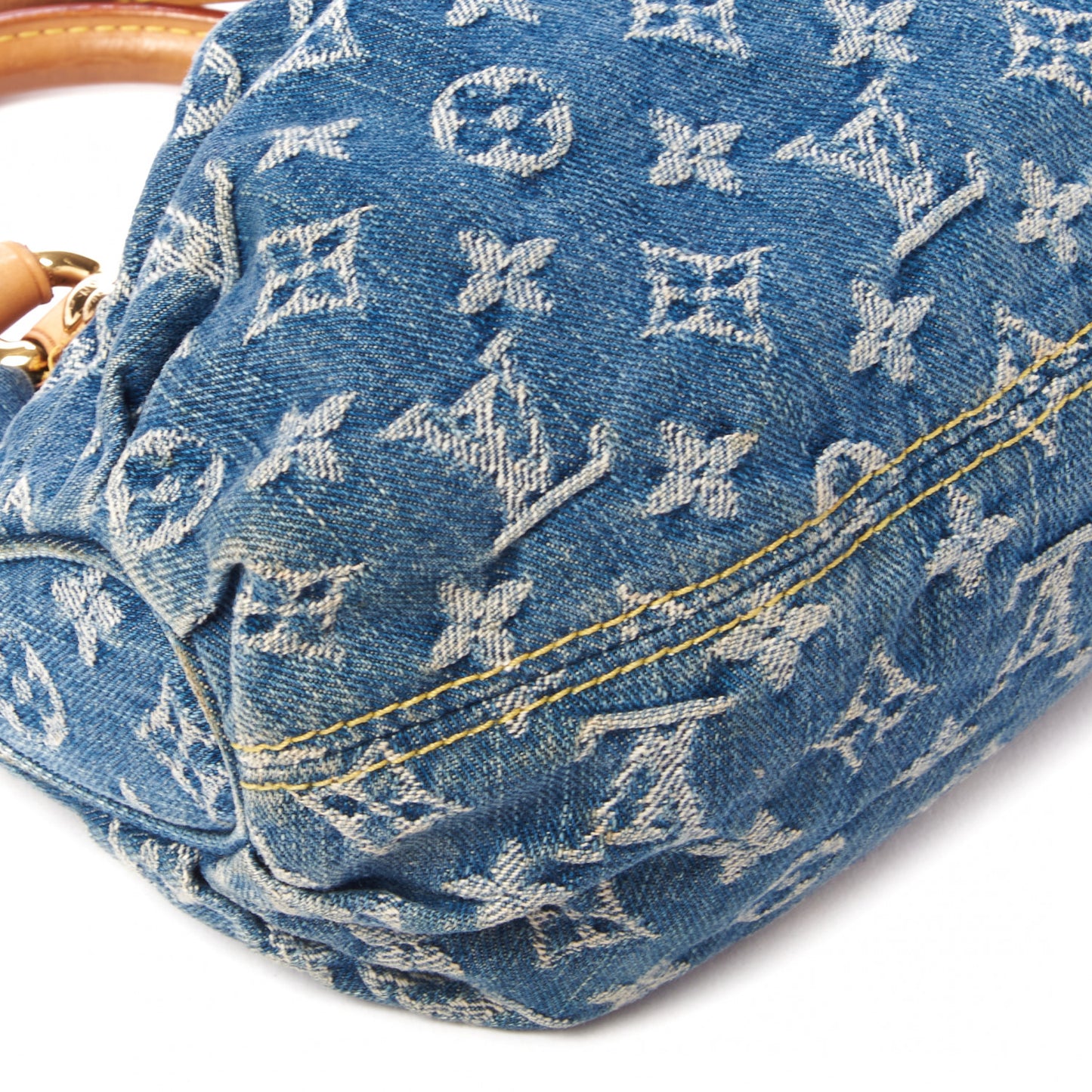 Monogram Denim Pleaty Blue
