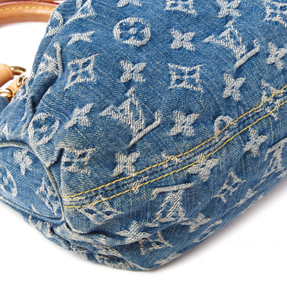 Louis Vuitton Monogram Denim Pleaty Blue 6 of 9