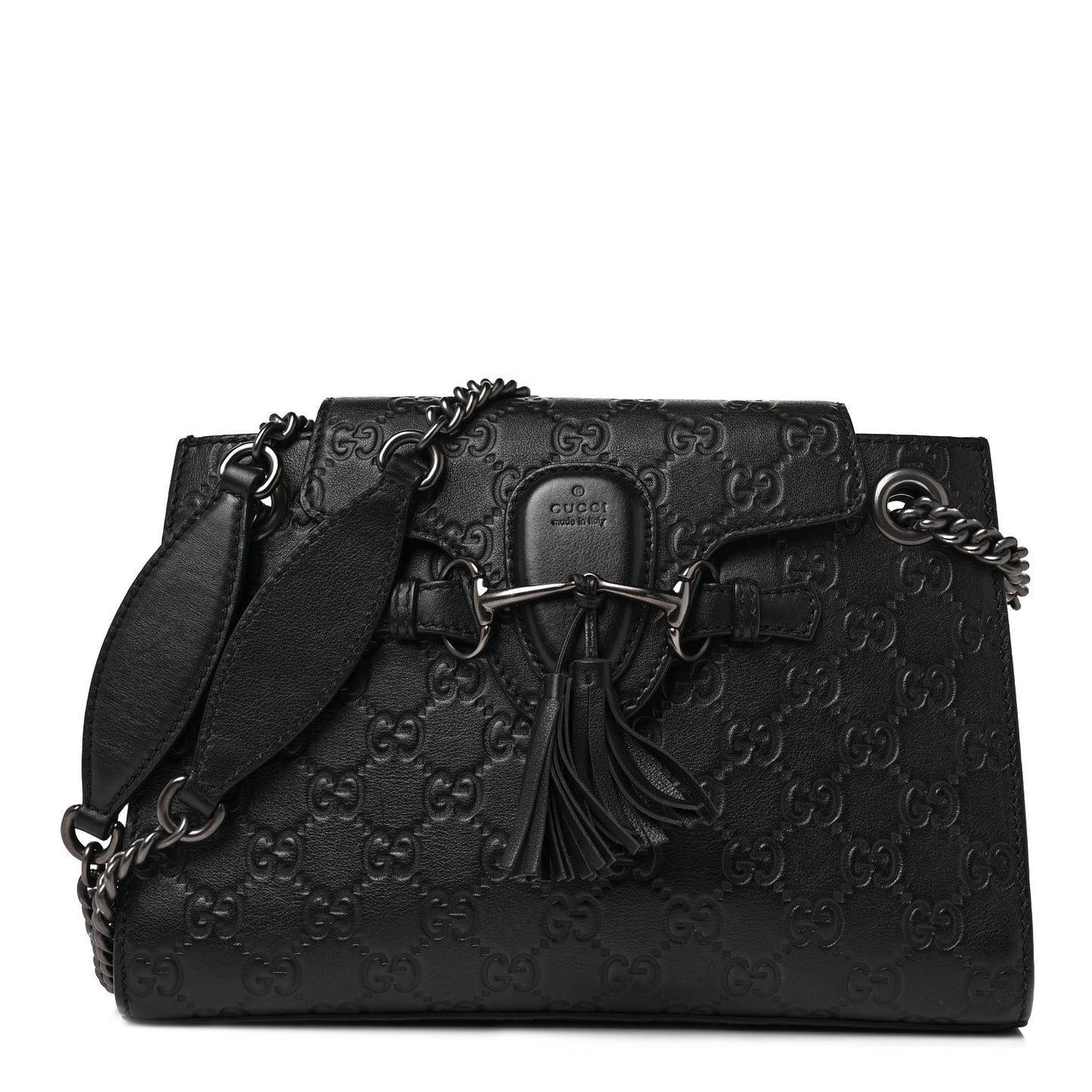Guccissima Small Emily Shoulder Bag Black