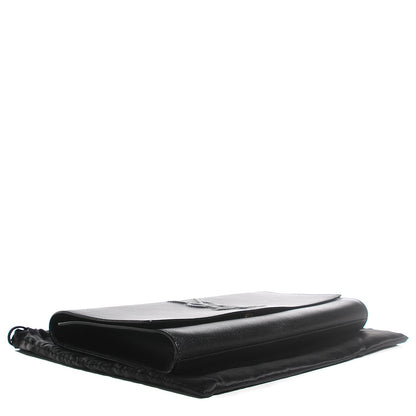 Saint Laurent Calfskin Monogram Large Belle De Jour Clutch Black 4 of 7