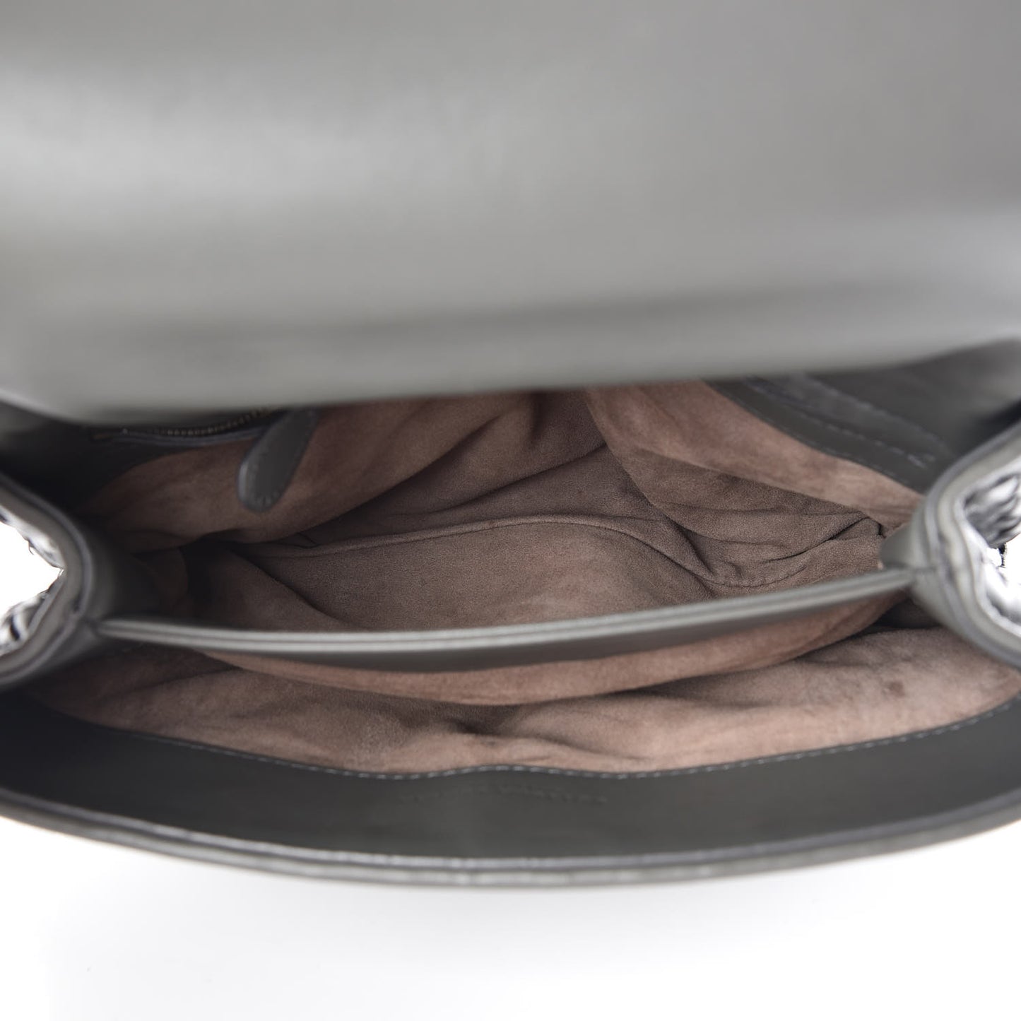 Nappa Intrecciato Medium Olimpia Bag Light Grey