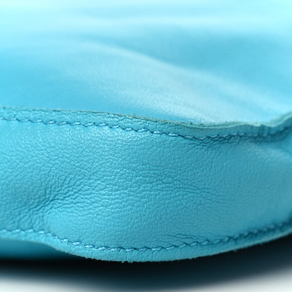 Hermes Lambskin Toudou Perfore Crossbody Bag Bleu Paon 9 of 10