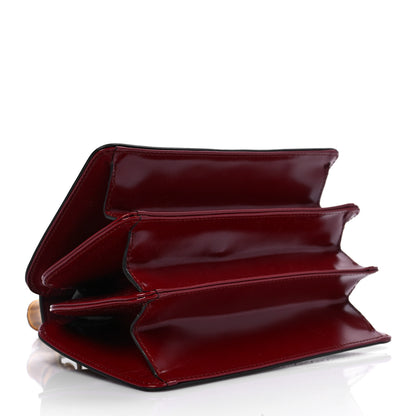 Gucci Calfskin Lisse Cornice Crystal Mini Thiara Top Handle Bag Cerise Red Gold Multicolor 4 of 9
