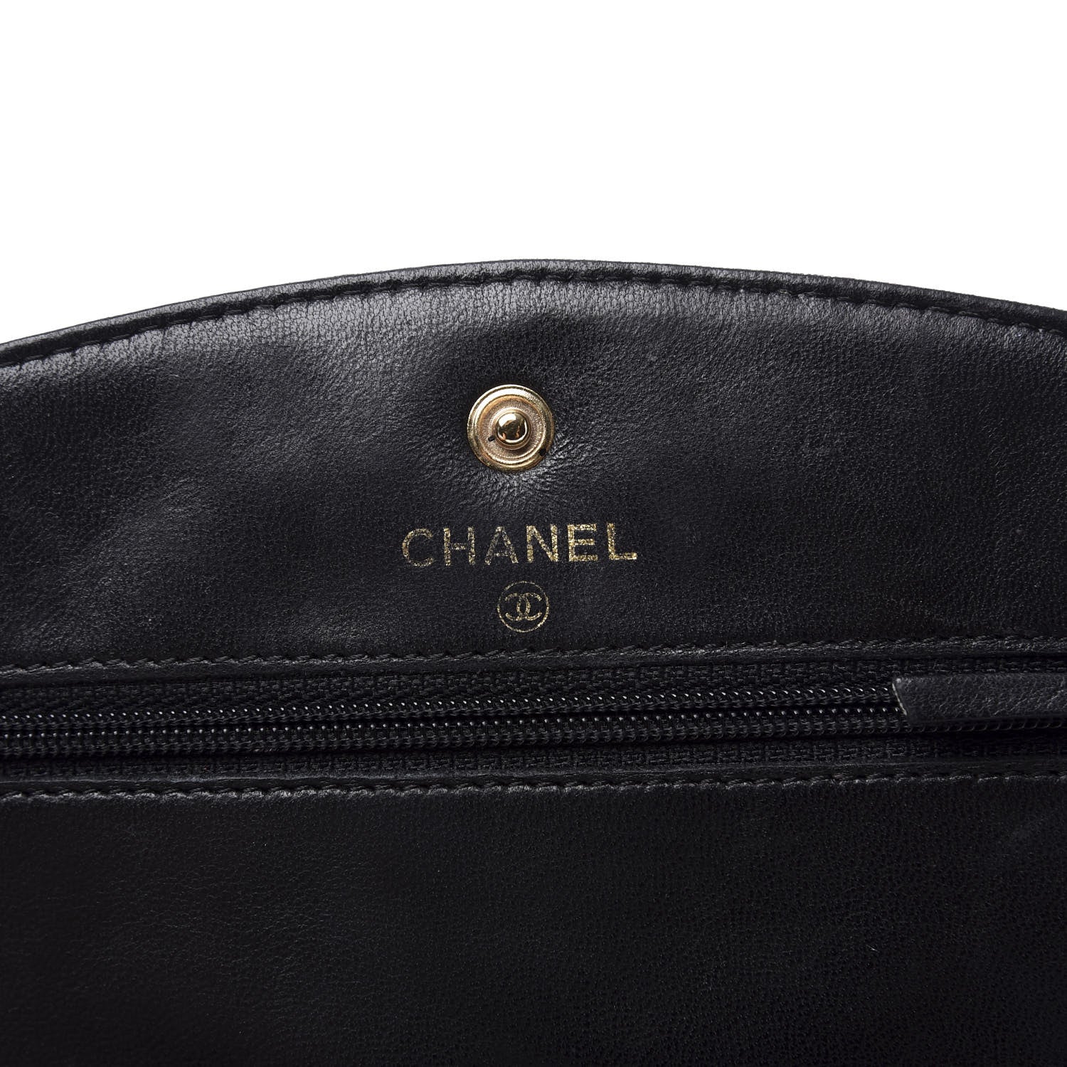 Chanel Caviar Timeless CC Wallet On Chain WOC Black 7 of 12