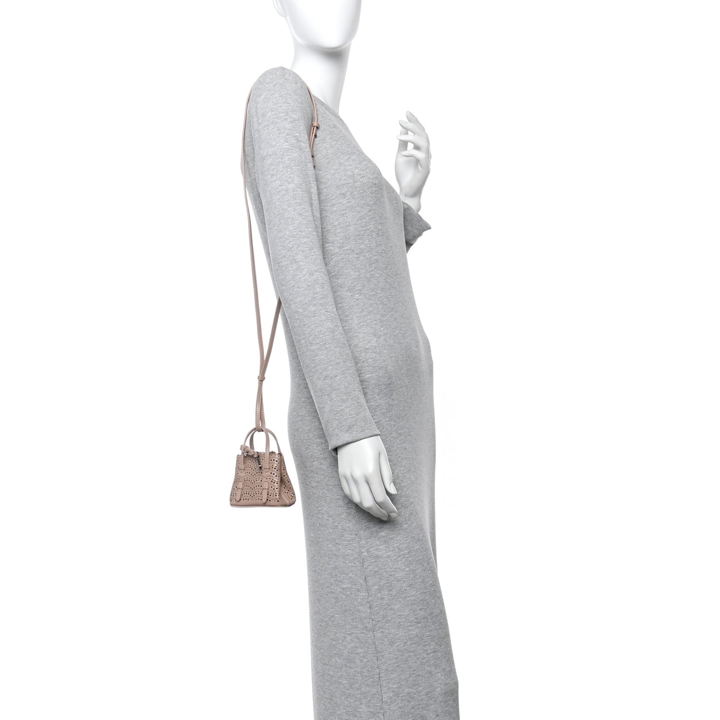 Calfskin Vienne Wave Mini Mina Bag Sable