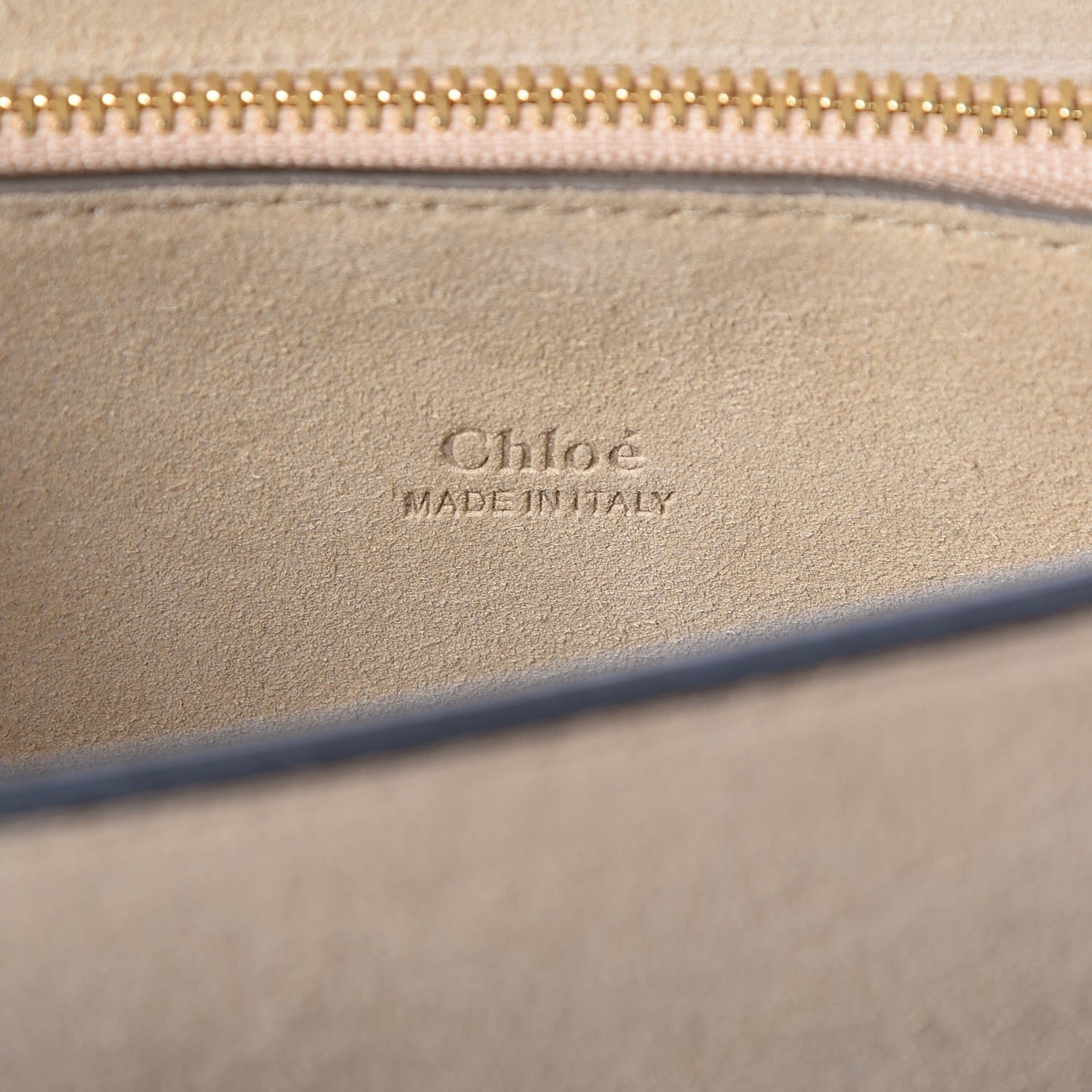 Chloe Suede Calfskin Medium Faye Shoulder Bag Carbon Grey 6 of 6