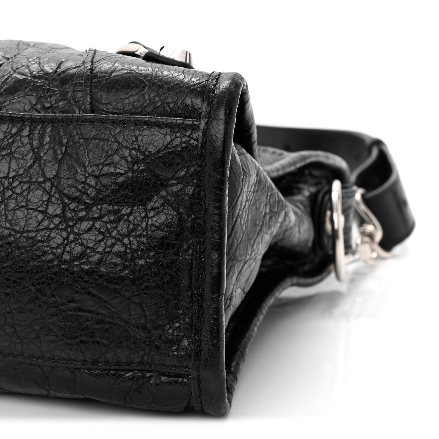 Balenciaga Agneau Arena Silver Hardware Small Le City Black 10 of 10
